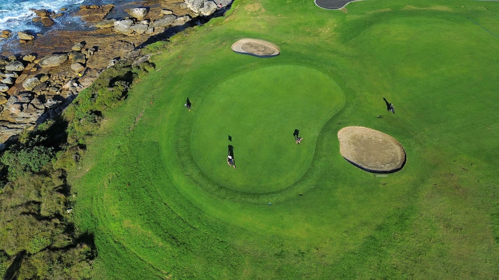 Aerial view of an Australian golf course